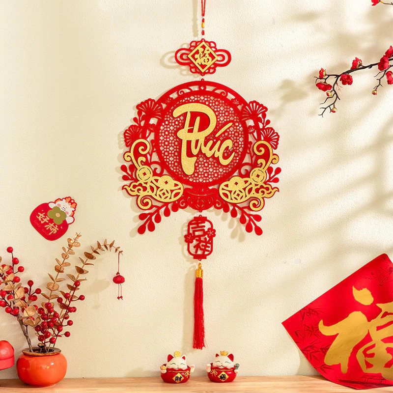 Dải Treo Trang Trí Tết, Liễng Treo Tết Decor Nhà Cửa, Phúc _ Lộc_Thọ Phụ Kiện Decor Trang Trí Tết 2025 Chúc Mừng Năm Mới