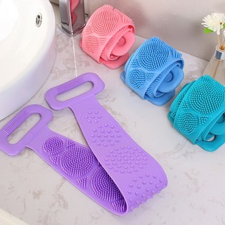 Dây Tắm Chà Lưng 2 mặt Bằng Silicone / Vải mẫu mới - SUNND