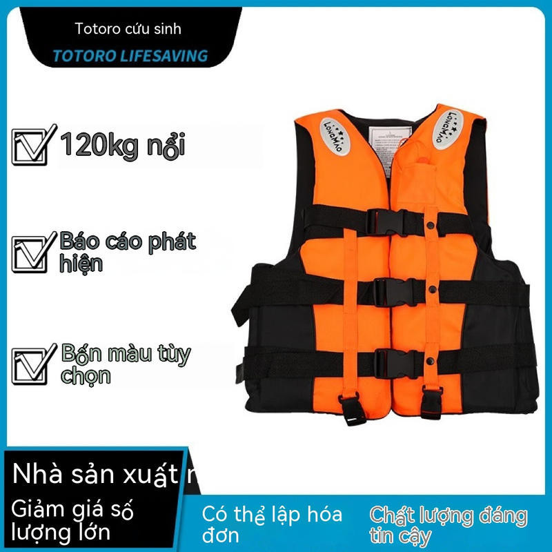 Áo phao nổi dành cho người lớn trẻ em Thuyền Vest bơi chuyên nghiệp Câu cá lặn với ống thở Thiết bị di động Vest cho