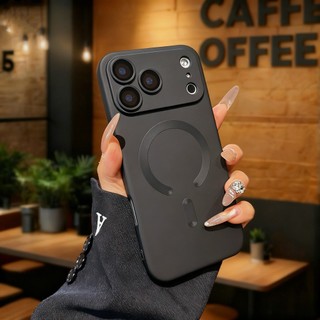 Ốp điện thoại silicon mờ màu cam vũ trụ mới cho IPhone 17 Pro Max 17Air 11 12 13 14 15 16 Pro Max Plus Vỏ từ tính mềm Vỏ chống sốc cao cấp