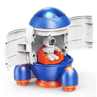 Đồ trang trí Đồ chơi Gian hàng Spaceman Đồ chơi tên lửa có thể tháo rời Xe vũ trụ Trẻ em Bé trai Phi hành gia Hình