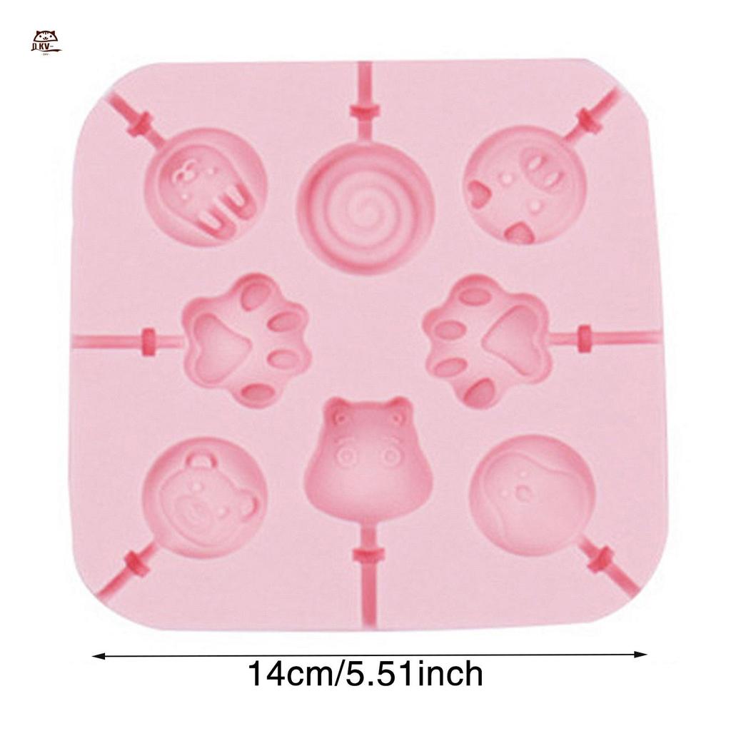 Khuôn làm kẹo mút silicon có thể tái sử dụng Khuôn kẹo mút linh hoạt
 Quà tặng cho gia đình hoặc bạn bè của bạn