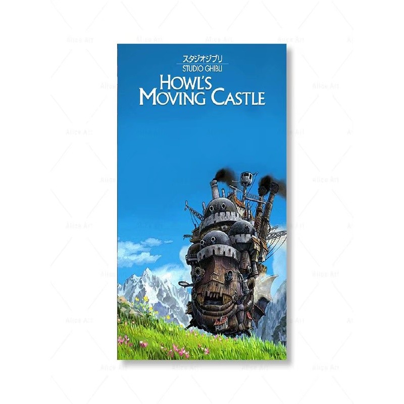 Studio Ghibli Cổ Điển Anime Poster In Spirited Away Totoro Ponyo Canvas Nghệ Thuật Treo Tường Cho Nhà Thanh Cafe Trang Trí