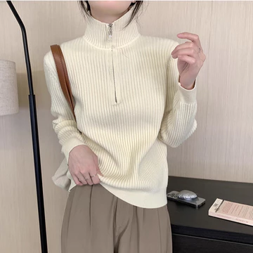 🤎Chất Len Mềm Mại/Thiết Kế Polo🧶Áo Len Cổ Polo Thời Trang/Ao Len Mặc Ngoài Phong Cách/Ao Len Nữ Tính Thoải Mái Kiểu Dáng Oversize/Ao Len Mặc Ngoài Mùa Đông/Áo Len Phong Cách Hàn Quốc Chất Liệu Cao Cấp