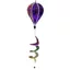 PWSSEND Rainbow Hot Air Balloon, Kích thước khổng lồ Xoay Sequins Gió Spinners, Tiệc sinh nhật Chất liệu nhựa Chiều cao 43,3 inch 4X Bóng bay Cối xay gió Đồ chơi Trang trí ngày lễ