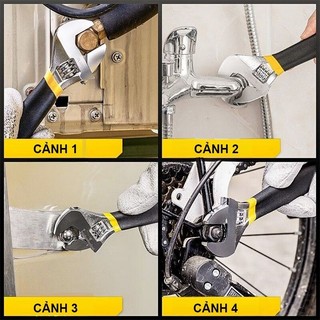 Mỏ Lết Đa Năng Deli Cao Cấp 8 Inch - Tiện Dụng Cho Công Việc Sửa Chữa - Chất Liệu Thép Chống Ăn Mòn Chắc Chắ..