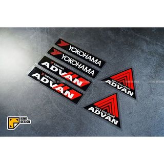 Nhãn Dán Xe Hơi Yokohama ADVAN Yokohao Nhãn Dán Phản Quang Bánh Xe Sửa Đổi Xung Quanh Miếng Dán Chống Trầy Xước Chặn Nhãn Dán Trang Trí