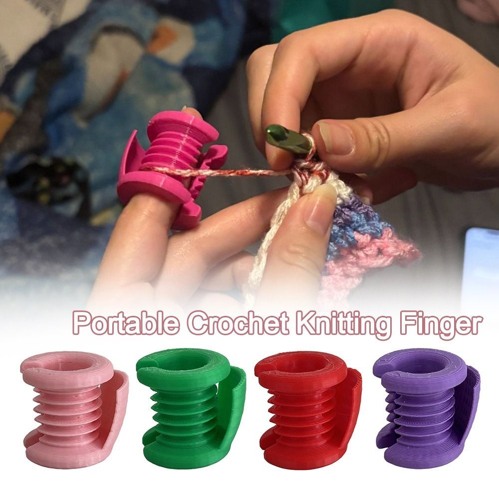 Tay áo ngón tay SMILE, Mini DIY Móc móc bảo vệ ngón tay, Máy may bảo vệ ngón tay đan di động