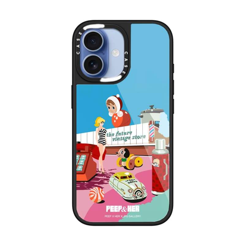 CASECASE X Funture Vintage Store Case Chống Trầy Xước Từ Hút Kính Dành Cho IPhone 17 Air 16 15 14 Pro Max Plus Ốp Lưng Cứng Có Hộp Khắc logo