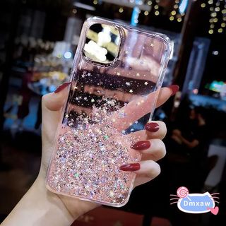 Ốp Điện Thoại Bling Cho Redmi 14C 13 13C 13R 12 12C 11A 10 Prime 10C 9T 9 9A 9C 9i 5G 4G Vỏ Sáng Lấp Lánh Trong Suốt Mềm Mại
