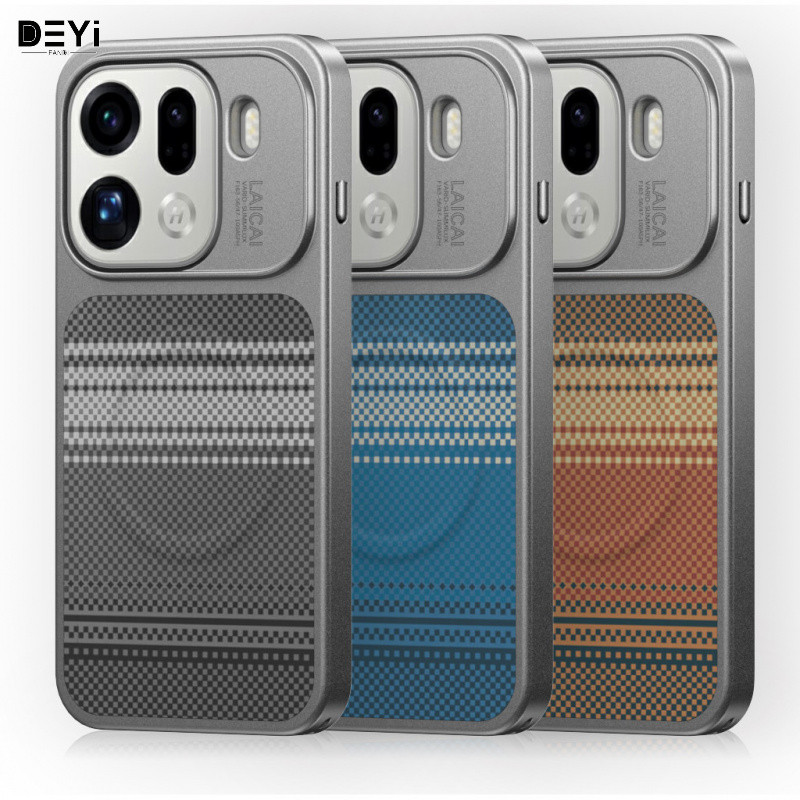 Dành Cho Oppo x9 Vỏ Điện Thoại pro Không Chặn Góc Rộng Ngay Lập Tức Thay Đổi Sang Họa Tiết Kevlar Da Từ Trường Hợp Bảo Vệ