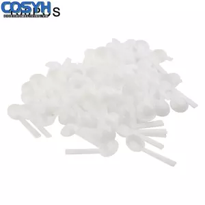 <cosyh>High Quality 1g White Plastic Measuring Spoon Set of 100 for Multiple Occasions
