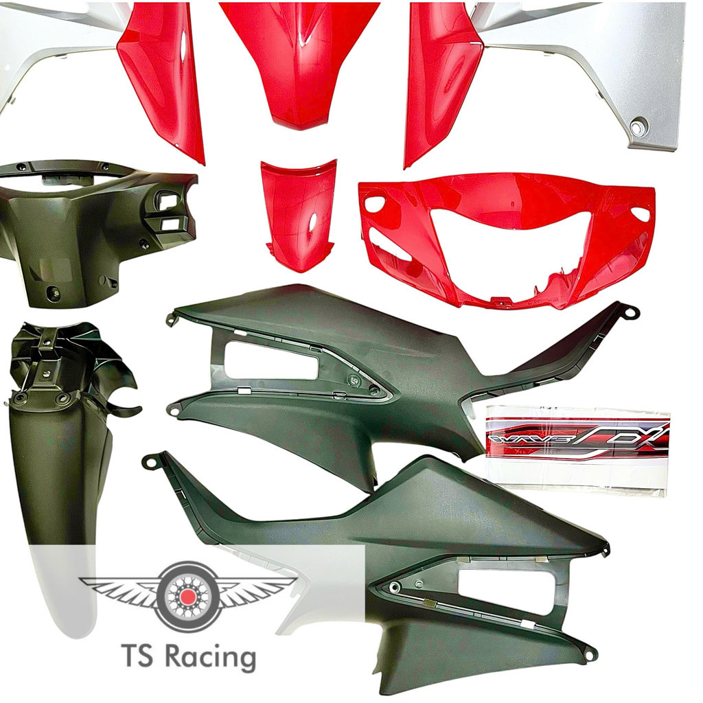 Dàn áo wave a 110 (2017-2025) đỏ tươi - tặng team 3 lớp
