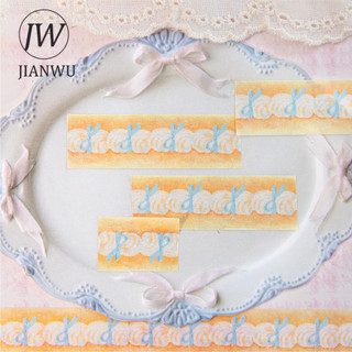 JIANWU 15mm * 200cm Dingding Cake Shop Series Kawaii Dâu Tây Phong Cảnh Chất Liệu Cắt Băng Washi Tạp Chí Sáng Tạo Văn Phòng Phẩm