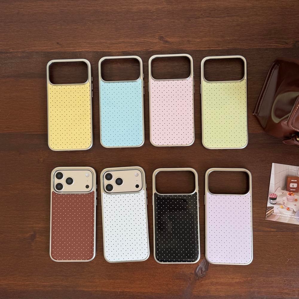 Ốp Lưng Cứng Tương Thích Với iPhone 13 14 14Pro 14ProMax 15 15Pro 15ProMax 16 16Pro 16ProMax 17 17Pro 17ProMax Ốp Họa Tiết Điểm Sóng Nhỏ