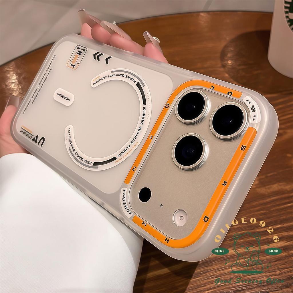 【 Ốp lưng iPhone17 】 Vỏ điện thoại từ tính IMD Skin Scrub iphone17 Pro Max16 15 14 13 12 cho vỏ iPhone Vỏ mềm silicon TPU chống sốc