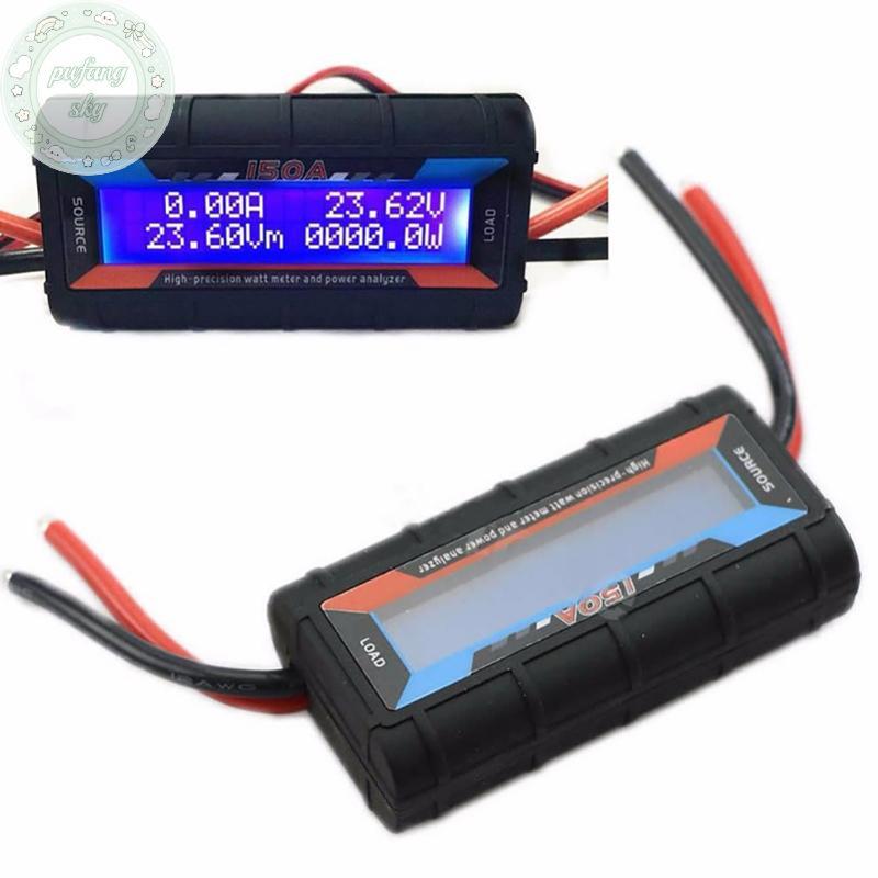PUSKY FT08 RC 150A Đồng hồ đo Watt chính xác cao Máy phân tích công suất Đèn nền LCD wattmeter VN
