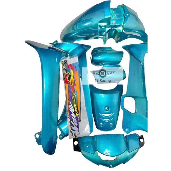 Dàn áo wave alpha - wave nhỏ xanh ngọc đen - tặng team 3 lớp