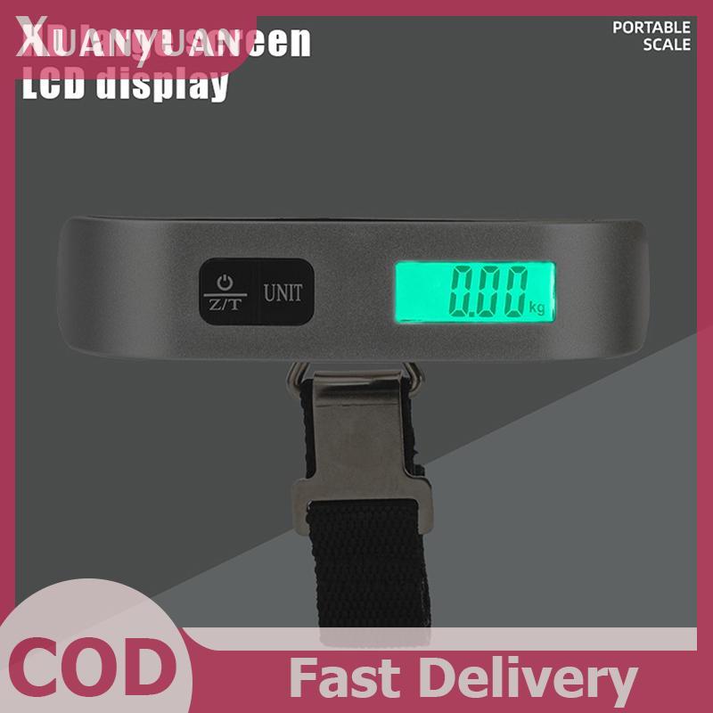 XUAN Gold Star 50KG / 110LB Cân Hành Lý Cân Điện Tử Kỹ Thuật Số Du Lịch Cân Di Động 1PC VN