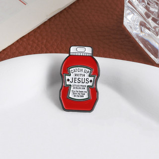 Trâm cài Ceramic hình cà chua đáng yêu và sáng tạo - Personalized Pun Brooch cho Balô và Huy hiệu Phụ kiện