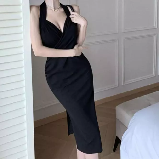 đầm đỏ dây suông dáng dài thanh lịch đầm thiết kế cao cấp đi tiệc hở lưng váy liền thân dáng dài