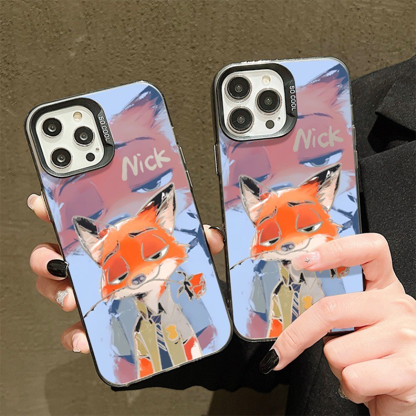 Dành Cho OPPO Reno 14 12 13 Pro 13F 12F 11F 11 10 8 6 5 4 Pro 6 7 8 Lite 7Z 8Z Zootopia Cặp Đôi In Hình Dễ Thương Matte Chống Sốc Ốp Lưng Điện Thoại
