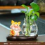 Bình thủy sinh kèm tượng rồng mini