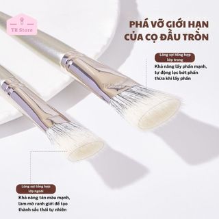 Cọ Kem Nền Đầu Dẹt GECOMO - Thiết Kế Cho Khuôn Mặt Châu Á, Tán Lớp Nền Mỏng Mịn G1132 G1133