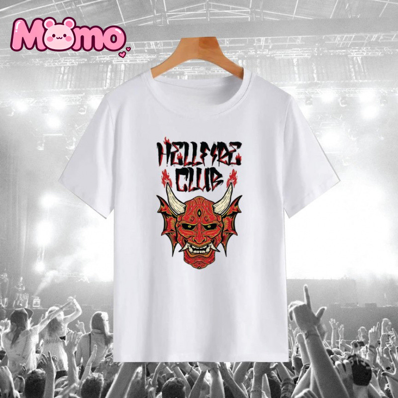 Stranger Things Hellfire Club In họa tiết, Unisex Kids Áo thun ngắn tay cổ tròn thoải mái đa năng