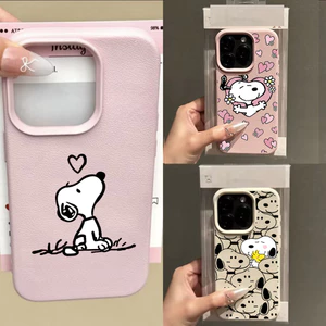 Ốp Điện Thoại Hoạt Hình Tình Yêu Snoopy Cho OPPO A57 A77S A58 A78 A79 A77 A38 A18 A17 A16 A15 A76 A96 A52 A92 A93 A53 A98 A3S A5S A5 A9 2020 Ốp Điện Thoại Di Động Họa Tiết Da Dễ Thương