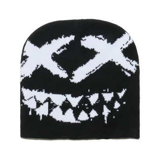Mũ beanie dệt kim Hip-Hop Grimace - Áo chui đầu mùa đông đường phố cổ điển dành cho nam