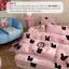 Set drap giường nỉ 4 món Memminbedding Luxury đáng yêu, cute, dùng mùa thu đông ấm áp, mềm mại, giữ nhiệt tốt