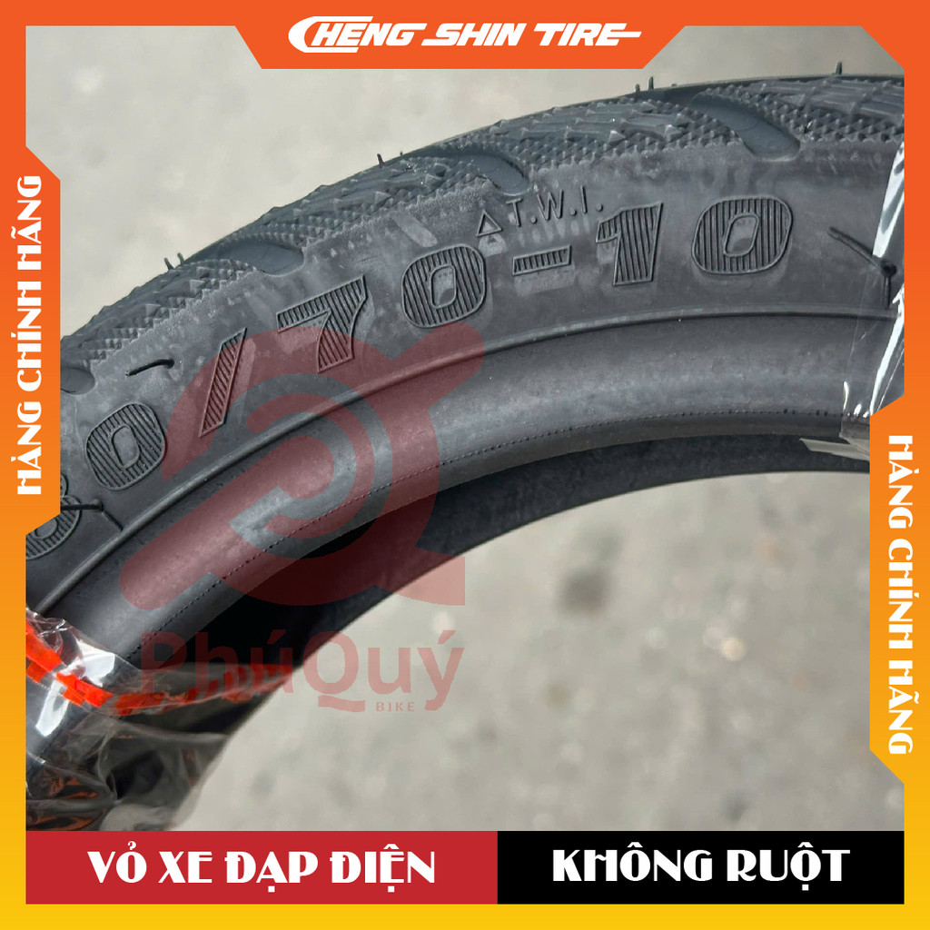 VỎ XE ĐIỆN CHENG SHIN 80/70-10  CM539 KHÔNG DÙNG RUỘT