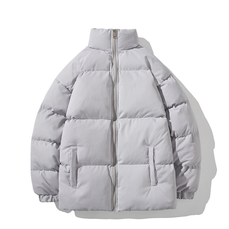 Áo khoác nam cotton dáng rộng, màu trơn, phù hợp cho cặp đôi