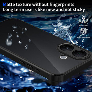 Dành Cho Vivo V60 Lite 4G / 5G Ốp điện thoại Cứng Mờ Da-Cảm Giác Mềm Khung TPU Chống Sốc Mỏng Vỏ