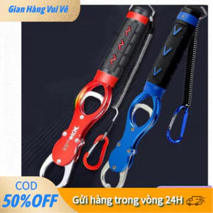 【24h】Dụng cụ kẹp môi câu cá mới bằng hợp kim nhôm dài 29cm chắc chắn có tích hợp cân trọng lượng cá tiện lợi
