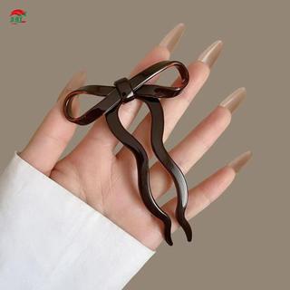 Nơ kẹp tóc mỏng hình chữ U, phụ kiện tóc đơn giản hàng ngày