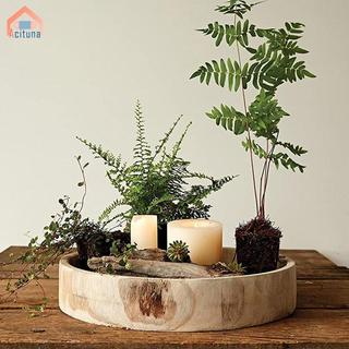 Khay phục vụ bằng gỗ tròn Đĩa phục vụ cho bàn cà phê Khách sạn Ottoman