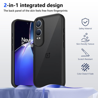 Dành Cho OnePlus Nord CE4 Lite Ốp điện thoại Cứng Mờ Da-Cảm Giác Mềm Khung TPU Chống Sốc Mỏng Vỏ