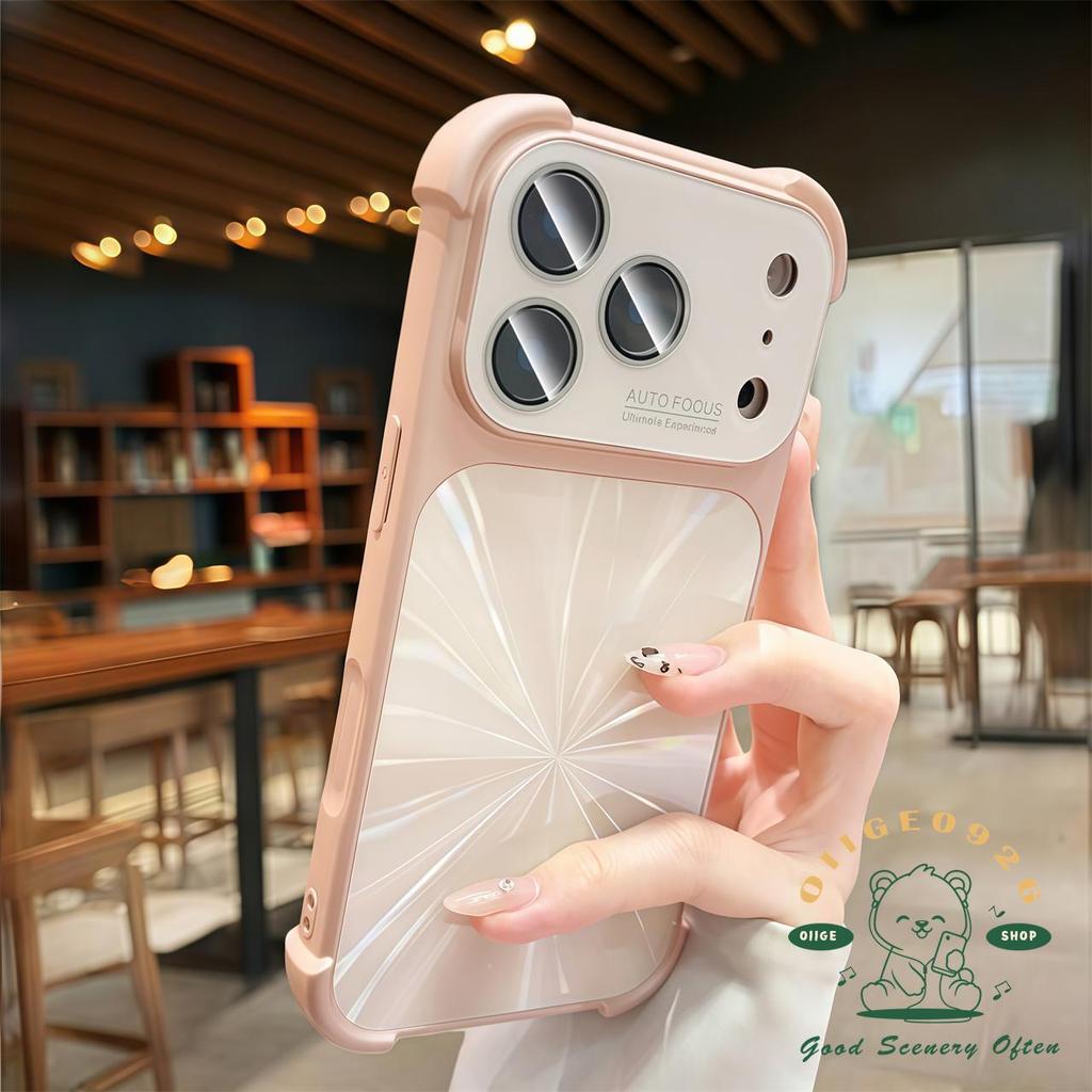 【 Ốp lưng iPhone17 】 Túi khí khí khí cực quang cảm giác da lỏng Vỏ điện thoại iphone17 Pro Max 16 15 14 13 cho vỏ iPhone Vỏ mềm silicon TPU chống sốc