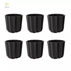 PPY Bộ 6 dụng cụ nướng khuôn hợp kim nhôm cho muffin/kẹo/ngọt, dùng cho tiệc và lớp nướng
