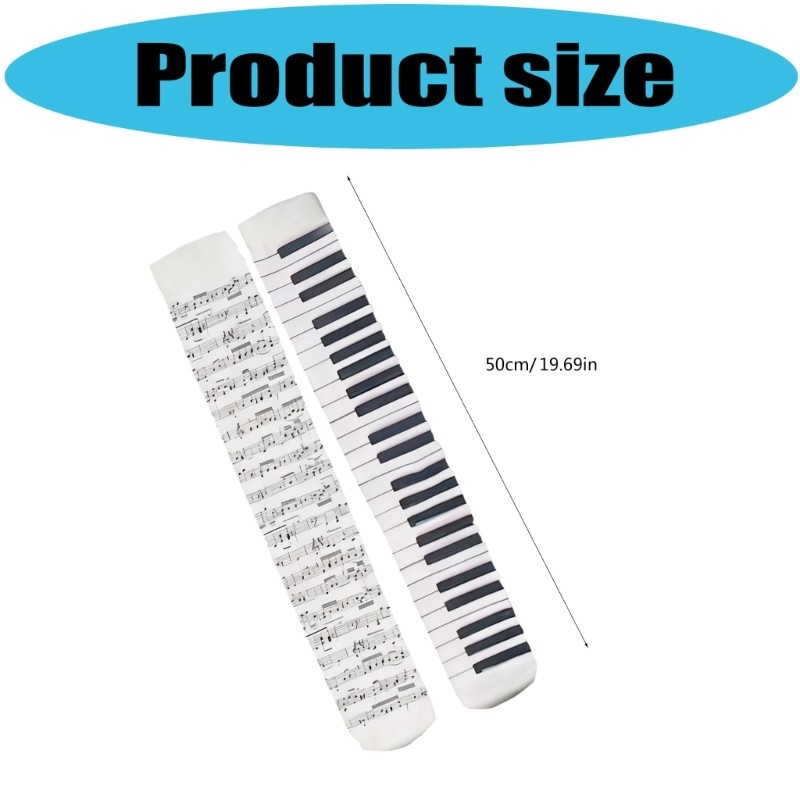 Tất Cotton Phong Cách Thủy Thủ và Đàn Piano Mắt Cá, Phù Hợp cho Phụ Nữ