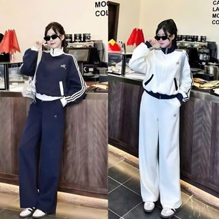Bộ đồ nữ 2DA dày cao cấp, khoá cổ nỉ LOẠI MỘTT - chữ alo mẫu mã siêu xinh, phong cách -thuba94