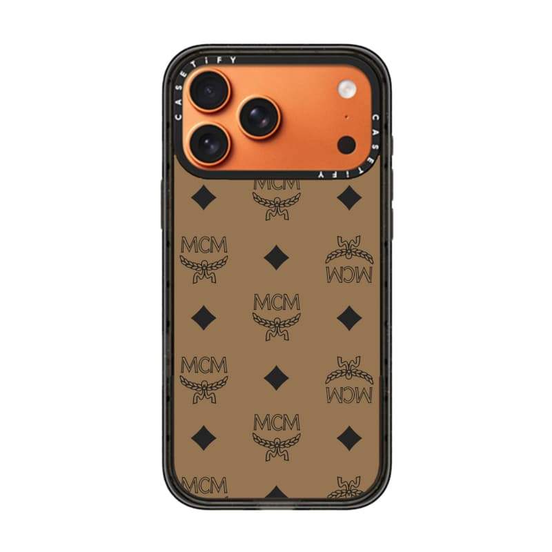 Ốp lưng CASECASE X MCM Visetos - Vỏ tác động hút từ tính cứng trong suốt cho Apple IPhone 12 13 14 15 16 17 Pro Max Air Plus có hộp