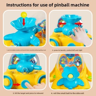 Tàu Không Gian Pinball Máy Đồ Chơi Trẻ Em Máy Chơi Game Bé Trai Bé Gái Tên Lửa Chơi Pinball Tương Tác Cha Mẹ-Con