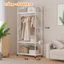 Gía Treo Quần Áo Thép 2 Lớp Không Gỉ TORO Kệ Để Đồ Đa Năng Nhiều Tầng Lưu Trữ Có Bánh Xe Di Chuyển
