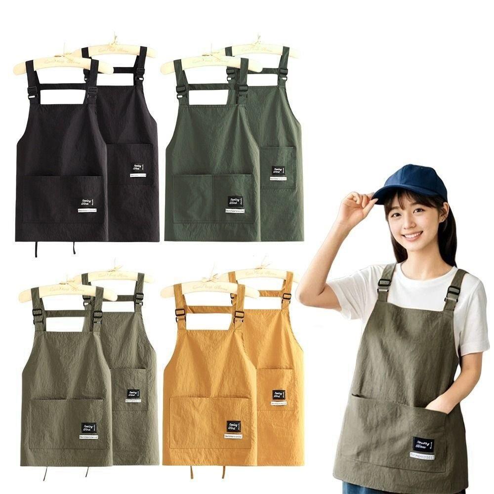 Tạp dề nấu ăn WOODNEST, Tạp dề cắt tóc chống thấm nước chuyên nghiệp, Quần áo làm việc bỏ túi lớn 2 kích cỡ thoáng khí để làm tóc