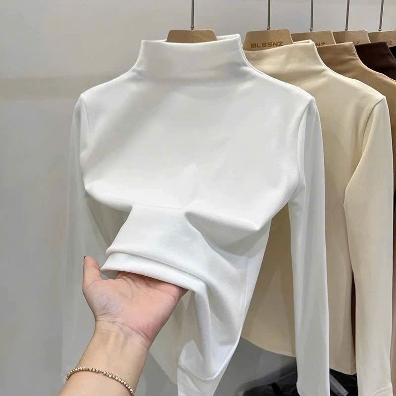 áo giữ nhiệt cuộn tròn  lót lông thỏ cao cấp, ấm áp cho mùa đông -quanao94