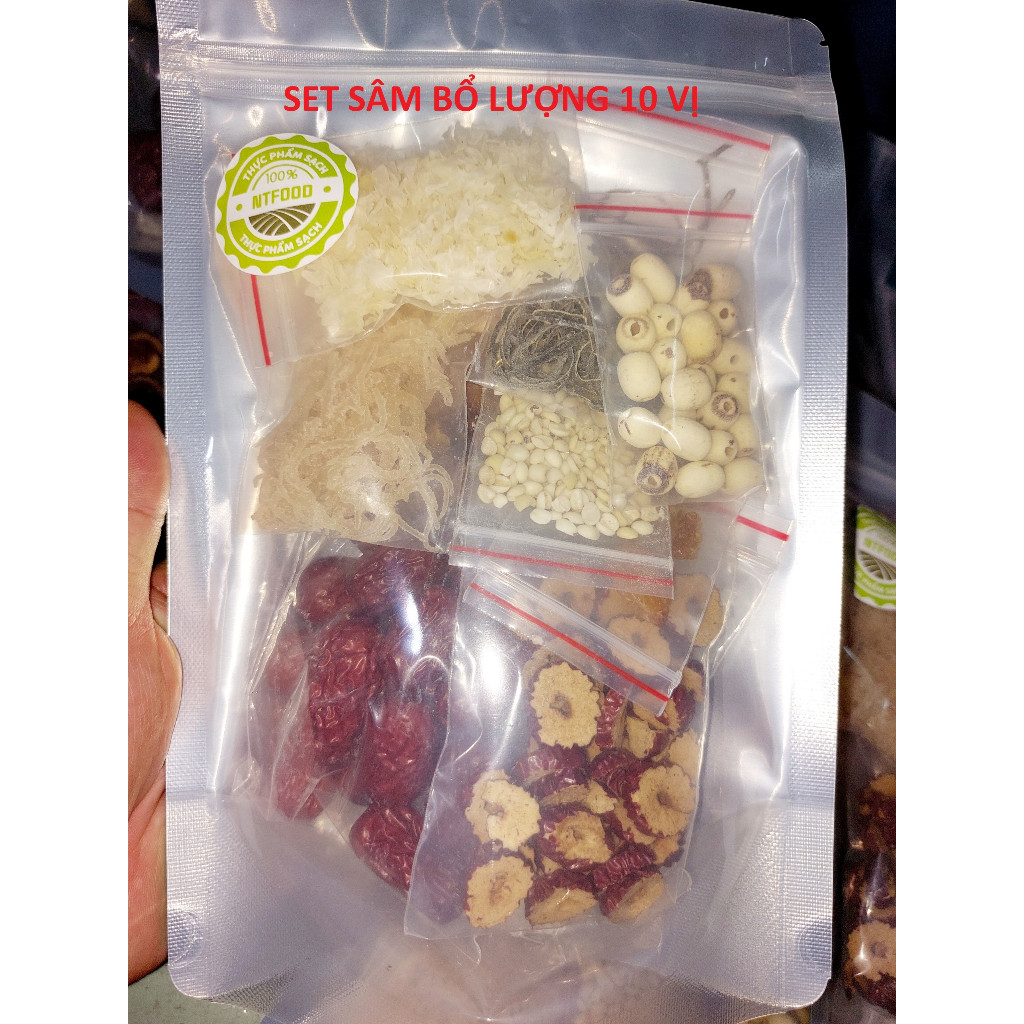 Set Chè Sâm Bổ Lượng Nấu 8 Đến 10 Ly Chè - 10 Đến 13 Vị