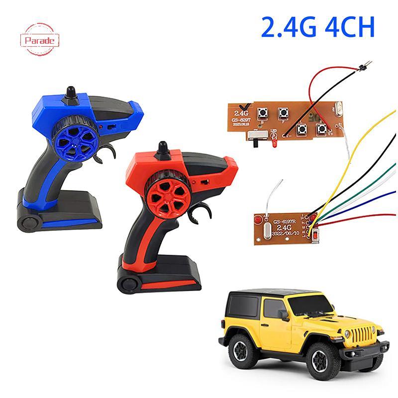 Parade 1 Bộ DIY Điều Khiển Từ Xa Thuyền Ô Tô Xe Tăng Điều Khiển Từ Xa Bộ Phát Và Thu Ban 2.4G 4CH Cho Tàu Rc Xe VN
